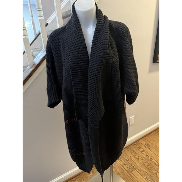 ZADIG & VOLTAIRE West Open Cashmere Cardigan In Noir XS/S - Picture 5 of 14